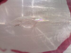 Photo of a common failure that can happen during transit testing