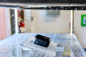 A device going through IP testing